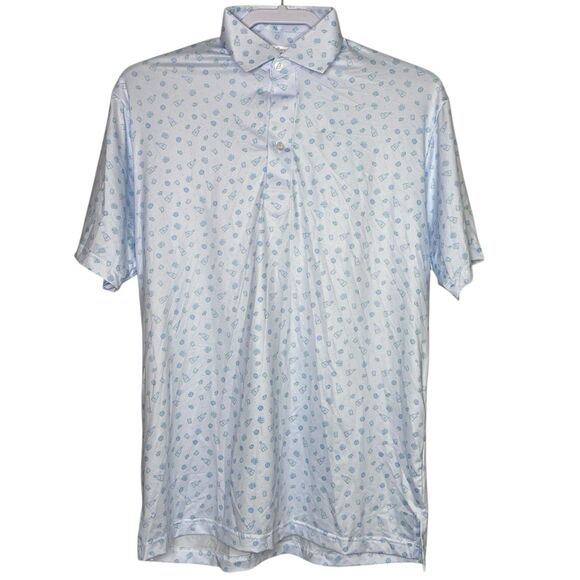 Collars & Co Polo Shirt Men XL Relaxed Tequila Shot Golf Preppy Dress Collar NEW - Picture 2 of 10